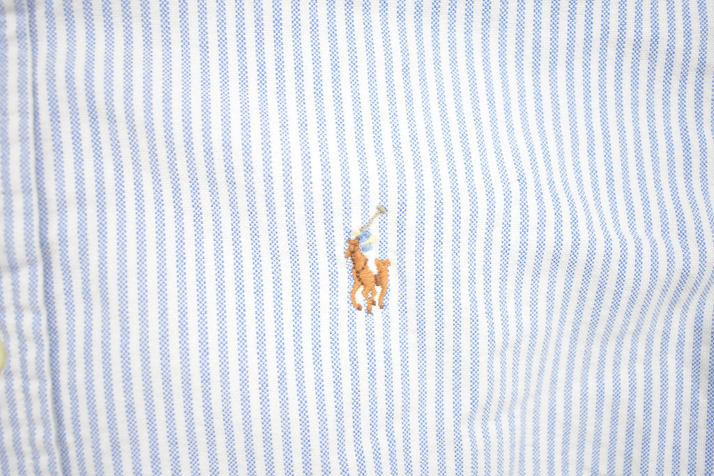 Vintage 1990s Polo Ralph Lauren Vertical Striped Button Up Shirt