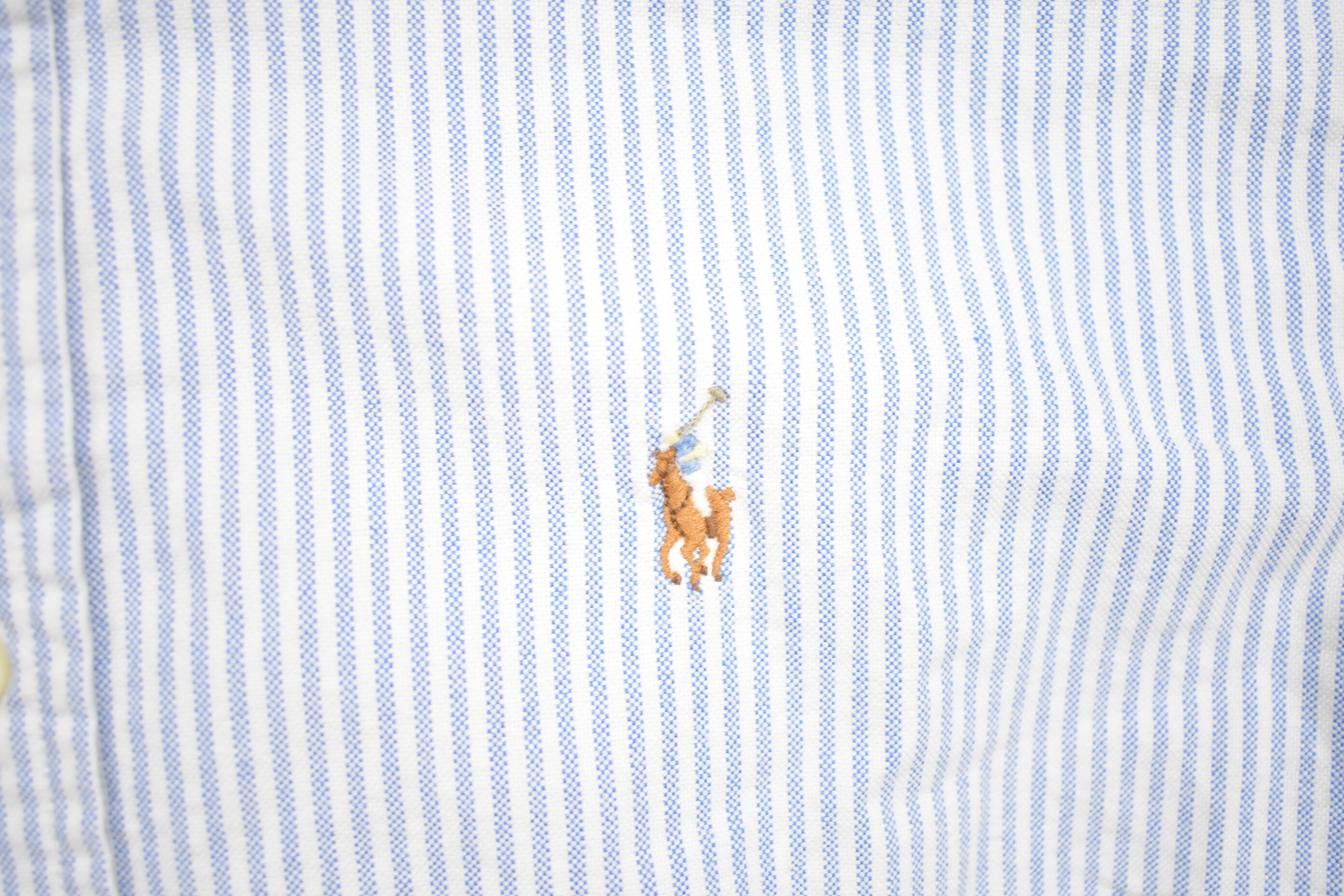Vintage 1990s Polo Ralph Lauren Vertical Striped Button Up Shirt