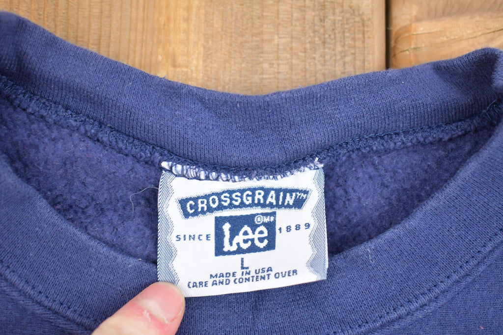 Vintage 1990s Lee Taking Care Of Business Embroidered Crewneck Sweatshirt / 90s Crewneck / Souvenir / Athleisure / Streetwear / Made In USA
