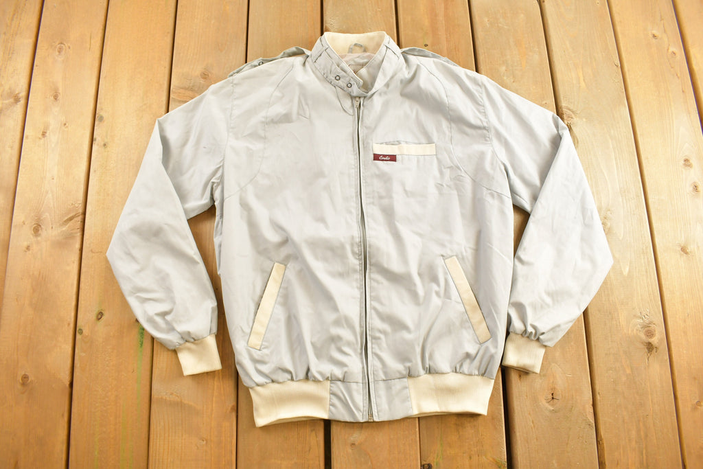 Vintage 1990s Grey Emelio Zip Up Jacket