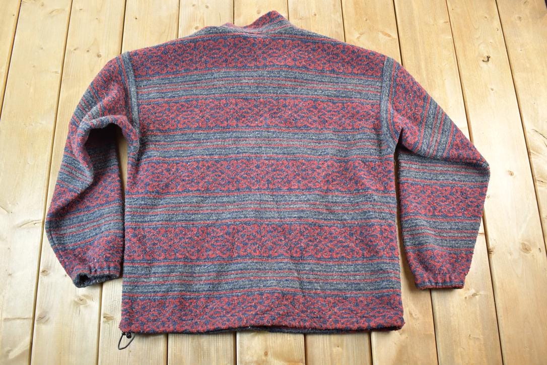 Vintage 1990s Helly Hansen Fleece Outdoorsman Sweater Made In USA Mens L