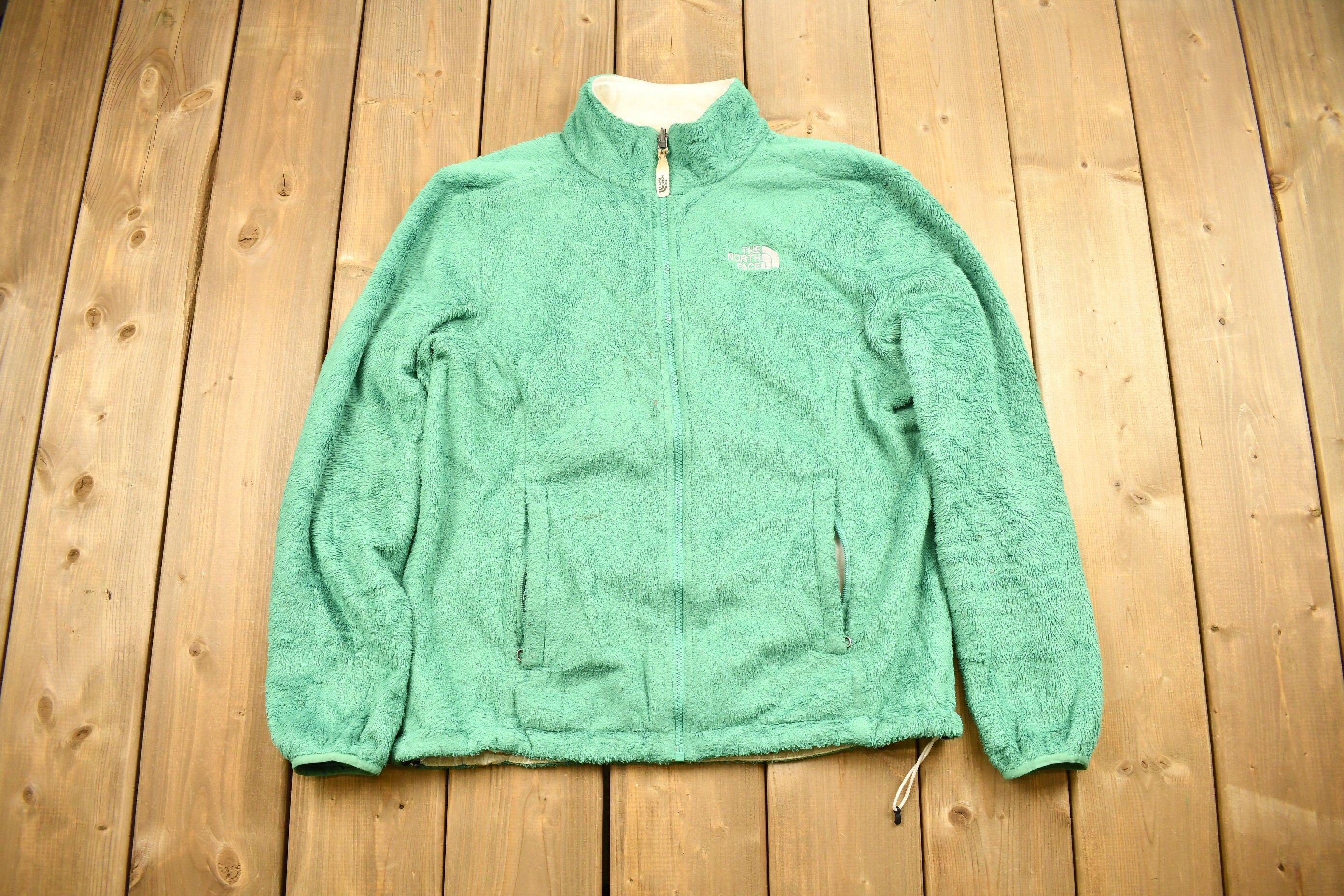 Vintage 1990s The North Face Womens Green Fleece Sweater