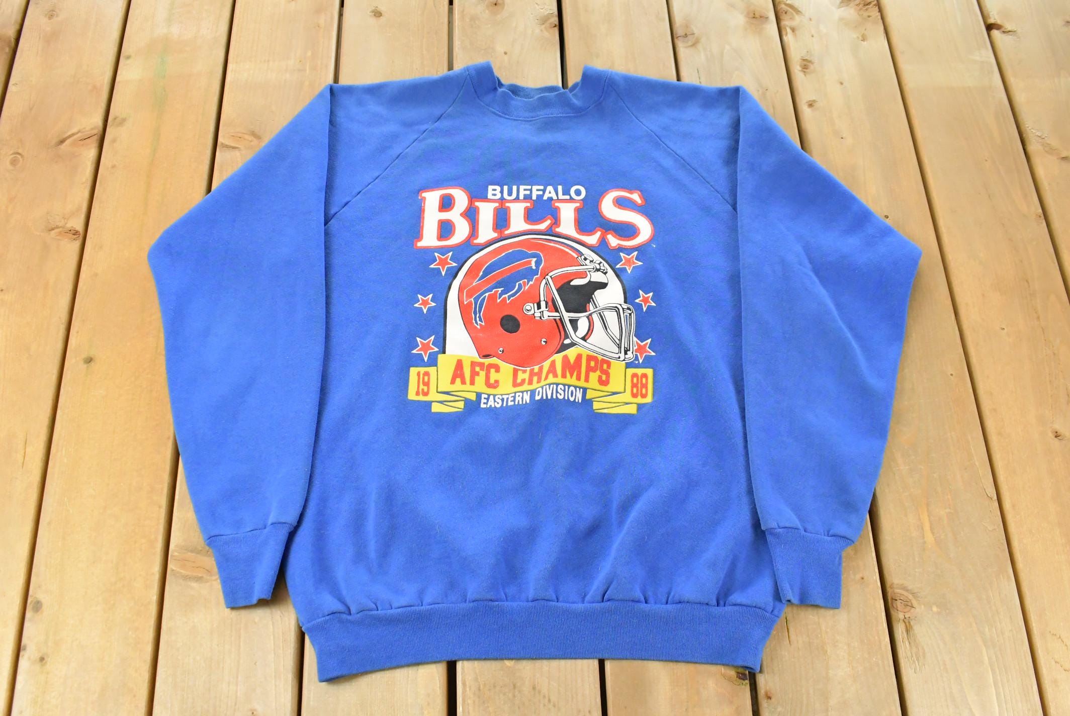 Vintage 1988 Buffalo Bills NFL Crewneck Sweatshirt Men's Large