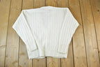 Vintage 1990s Spice Of Life Knit Perfect Mild Distress Cardigan Sweater Made In USA