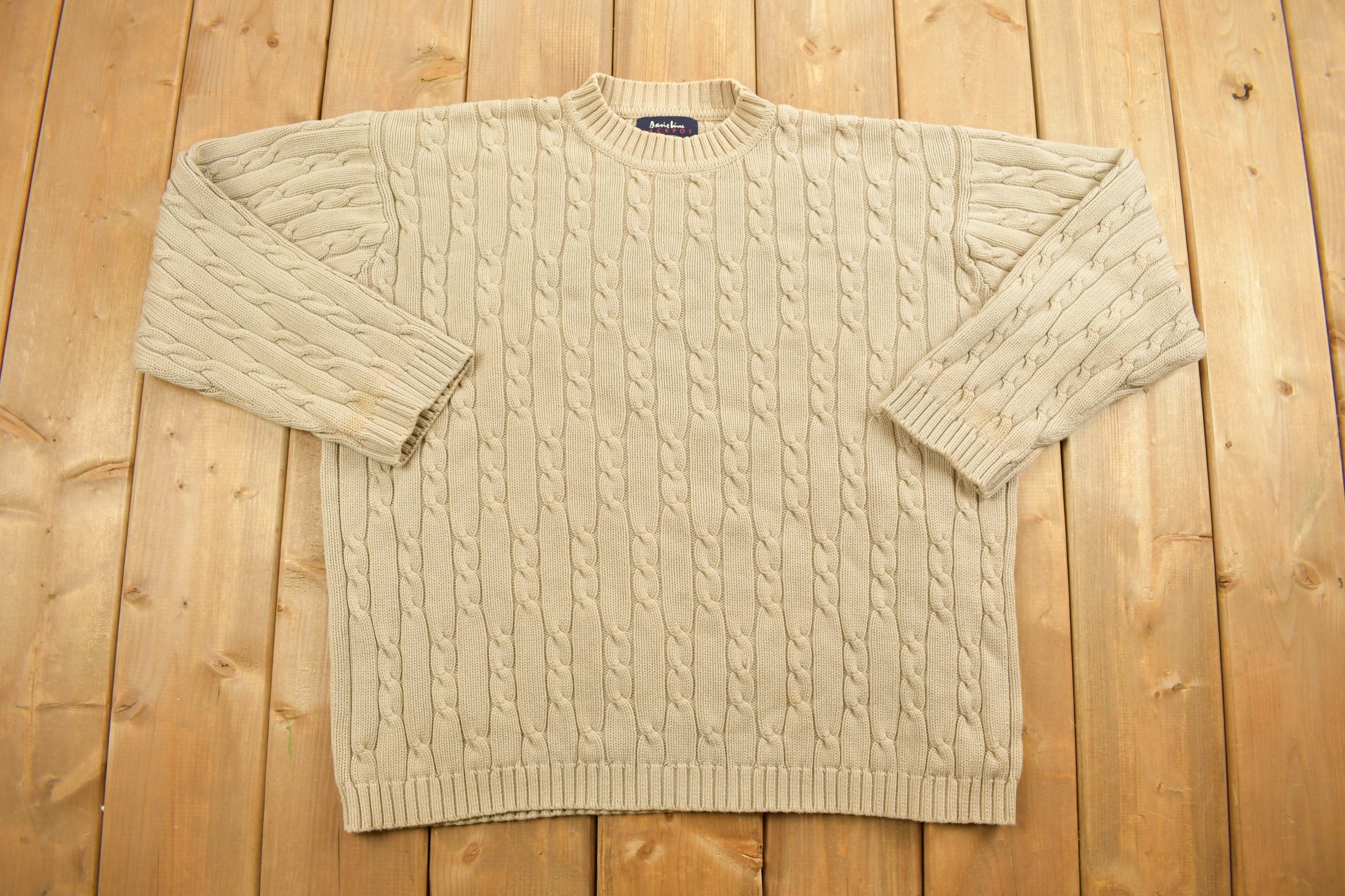 Vintage 1990s 3D Knit Sweater