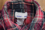 Vintage 1990s Plaid Flannel Button Up Shirt