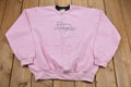 Vintage 1990s Top Stitch Morning Sun Cat Rhinestone Graphic Crewneck