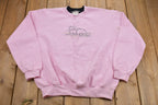 Vintage 1990s Top Stitch Morning Sun Cat Rhinestone Graphic Crewneck