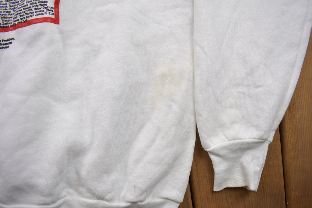 Vintage 1991 High School Graduation Senior Class Graphic Crewneck Sweatshirt