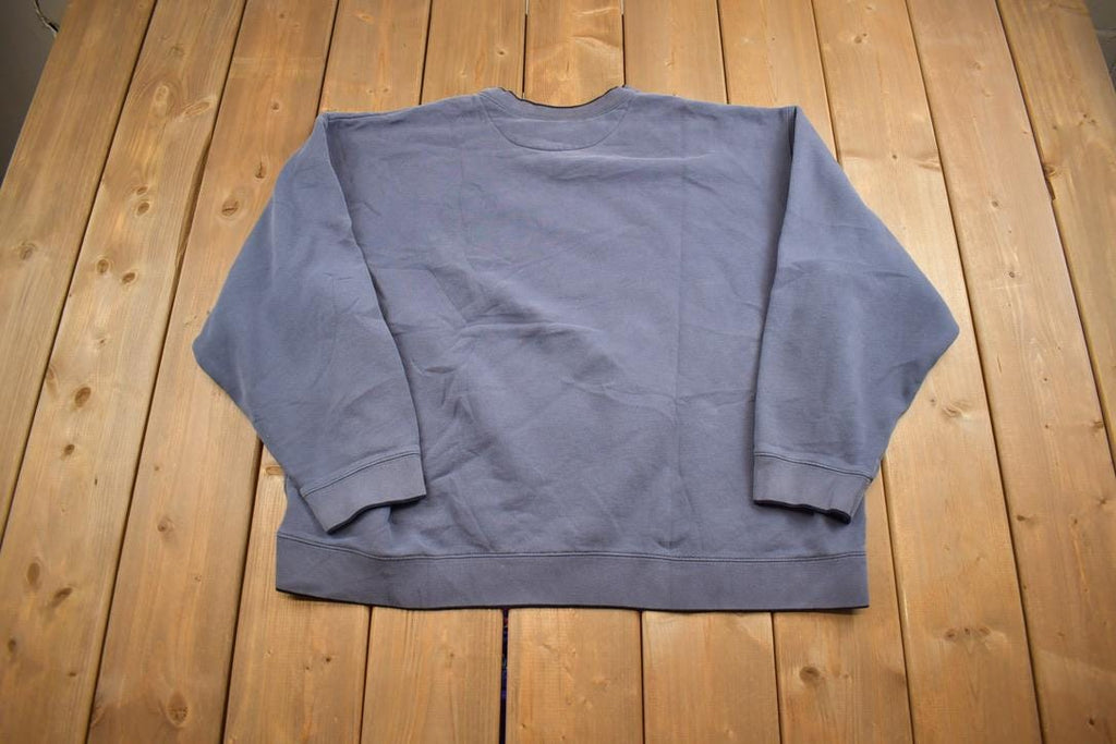 Vintage 1990s Big North Silver Oaks Lake Embroidered Souvenir Travel Crewneck Sweatshirt