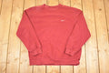 Vintage Y2K Nike Embroidered Mini Swoosh Crewneck Sweatshirt Men's L