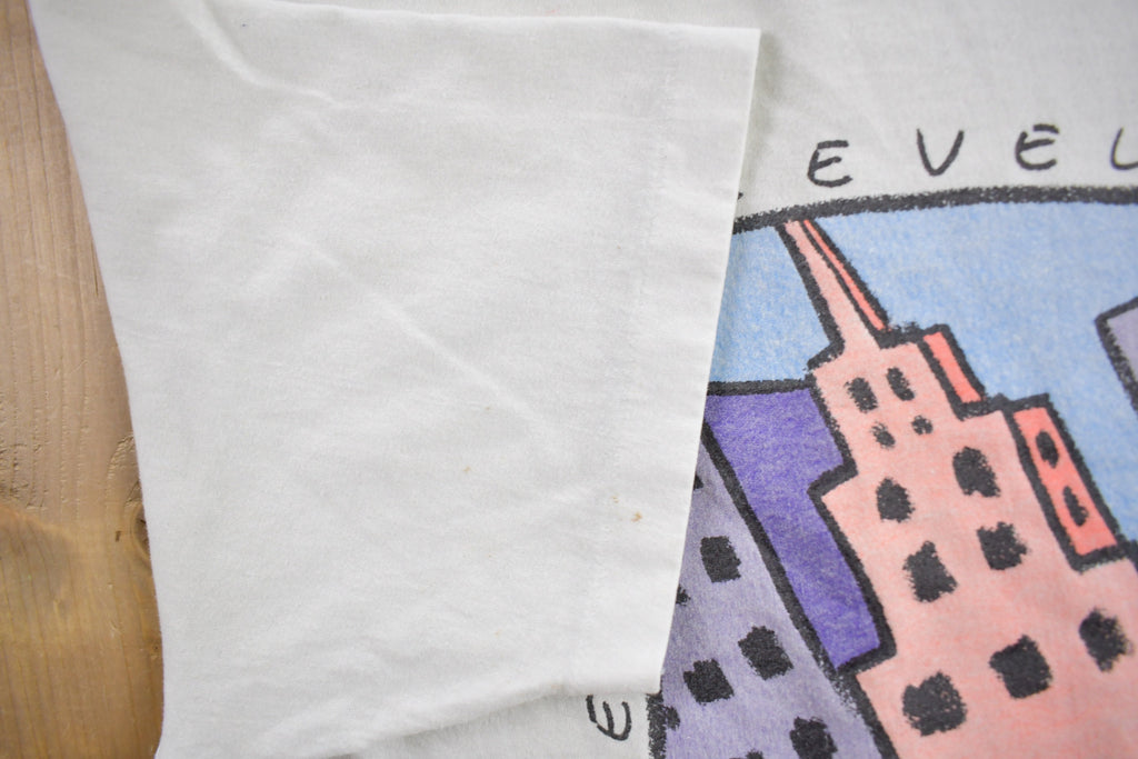 Vintage 1980s Cleveland Ohio Graphic Souvenir T Shirt