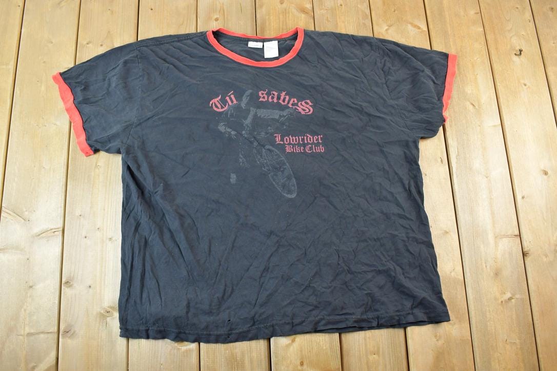 Vintage 1990s Tu Sabes Lowrider Bike Club Single Stitch T-Shirt