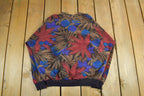 Vintage 1990s All Over Pattern Mohair Knit Sweater Women's Medium