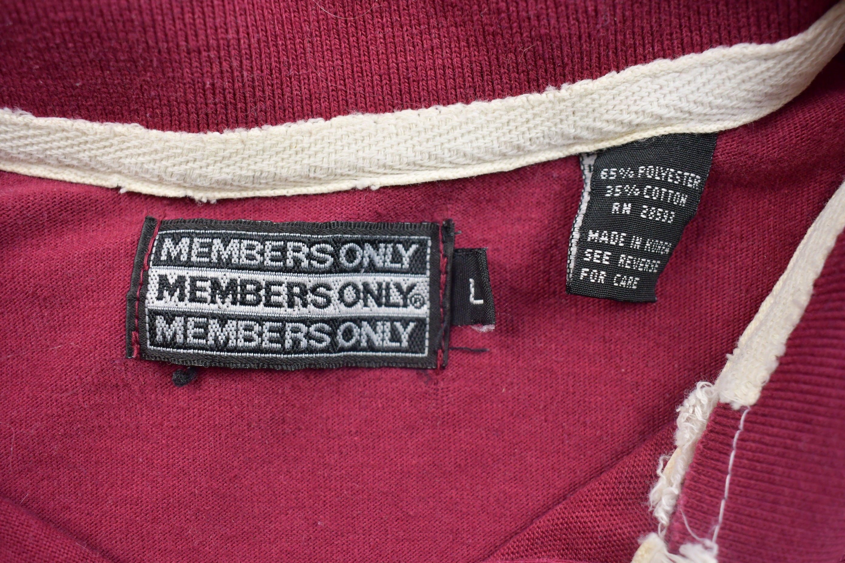 Vintage 1990s Members Only Collared Sweatshirt