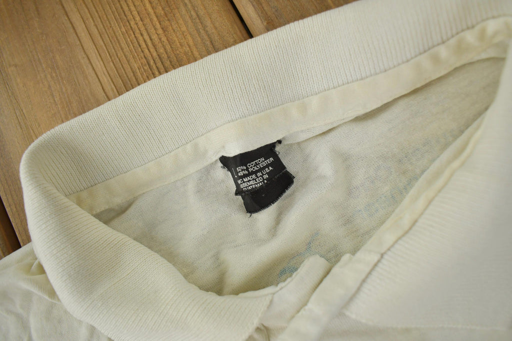 Vintage 1990 Computer One System Engineer Macintosh Specialists Graphic Polo Shirt