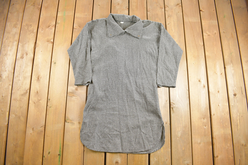 True Vintage 1950s Houndstooth Dress