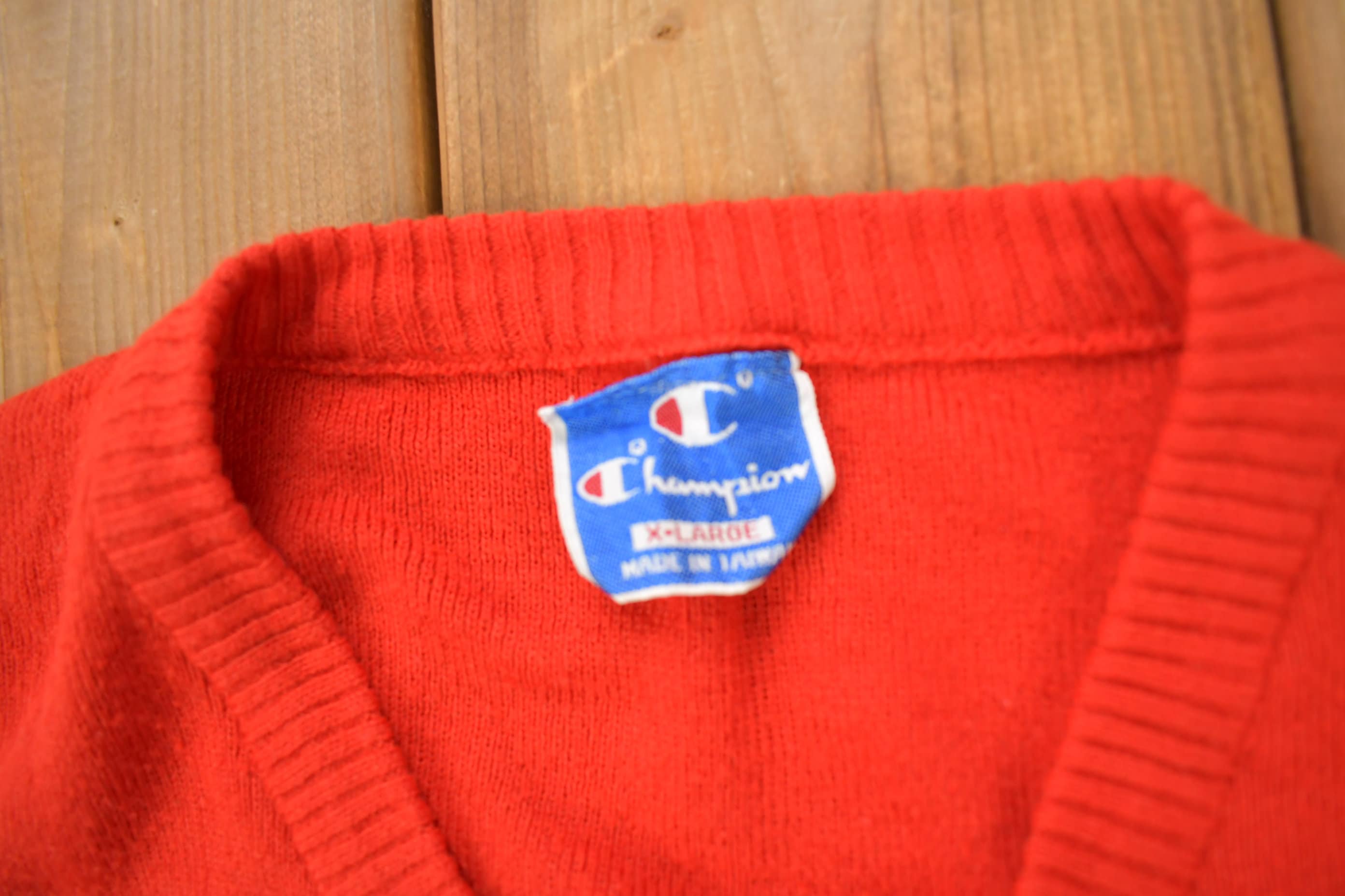 Vintage 1990s Duluth East Embroidered Knitted Champion Sweatshirt  Vintage Champion  90s Champion  Athleisure Sportswear