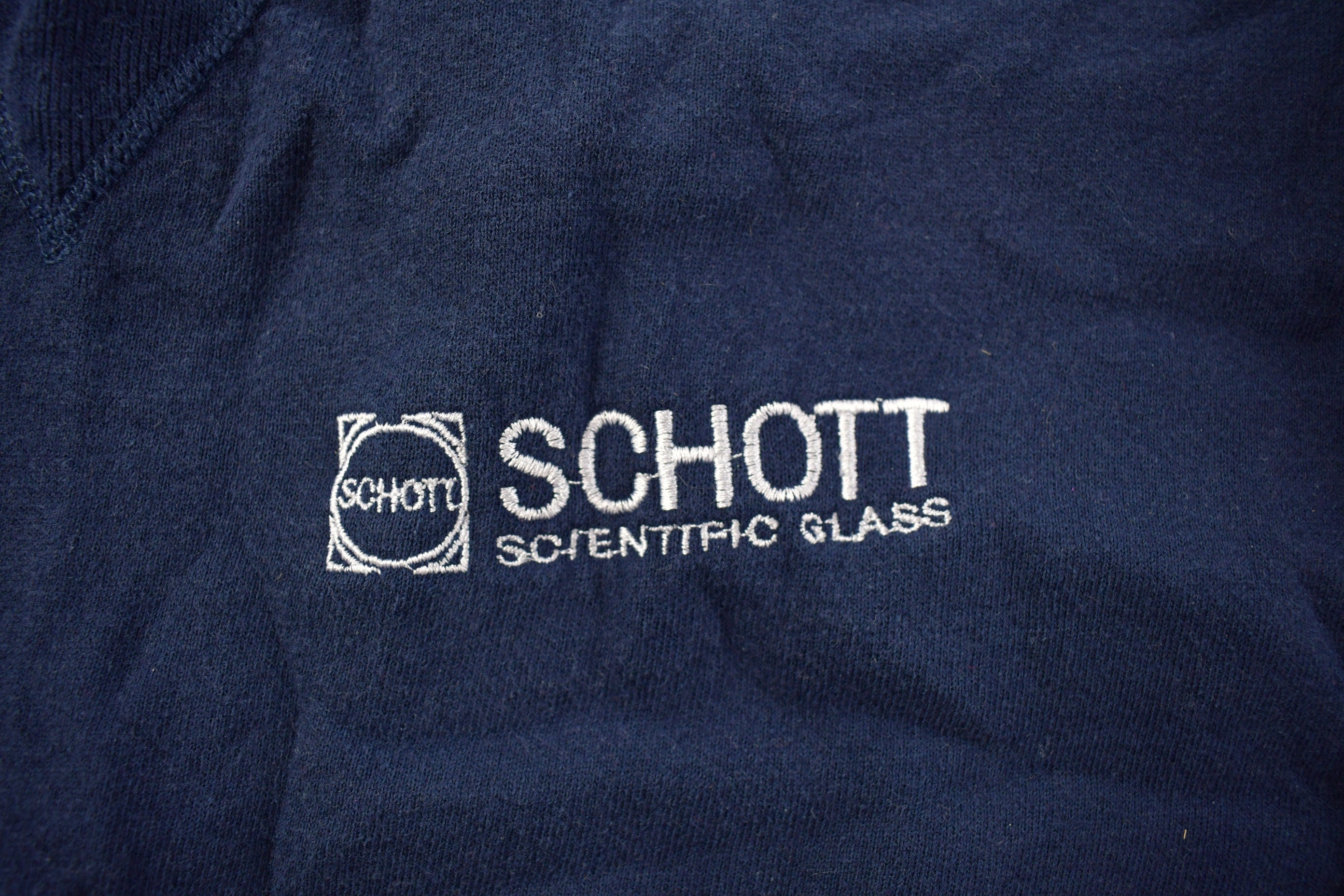 Vintage 1990s Schott Scientific Glass Russell Crewneck Sweatshirt