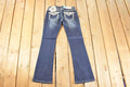 Vintage Deadstock Y2K Grace In LA Bedazzled Bootcut Low Rise Jeans Women's Size 27 x 30