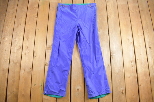 Vintage 1980s Columbia Sportswear Snow Pants Size Mens Medium / Full Zip Leg / Ski Pants / Windbreaker Pants / Retro Style / 80s Ski Gear