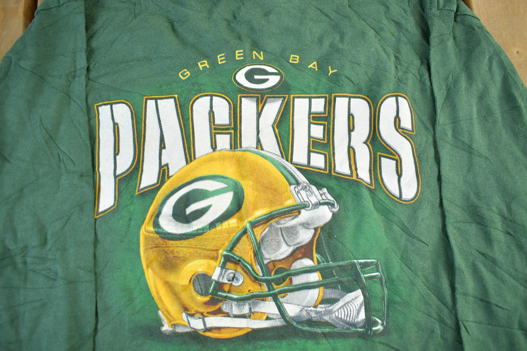 Vintage 2000s Green Bay Packers Graphic Long Sleeve Shirt Men's Medium