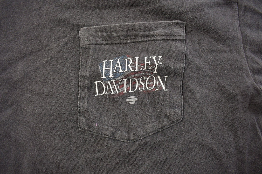 Vintage 1990s Lake Erie Harley Davidson T-Shirt