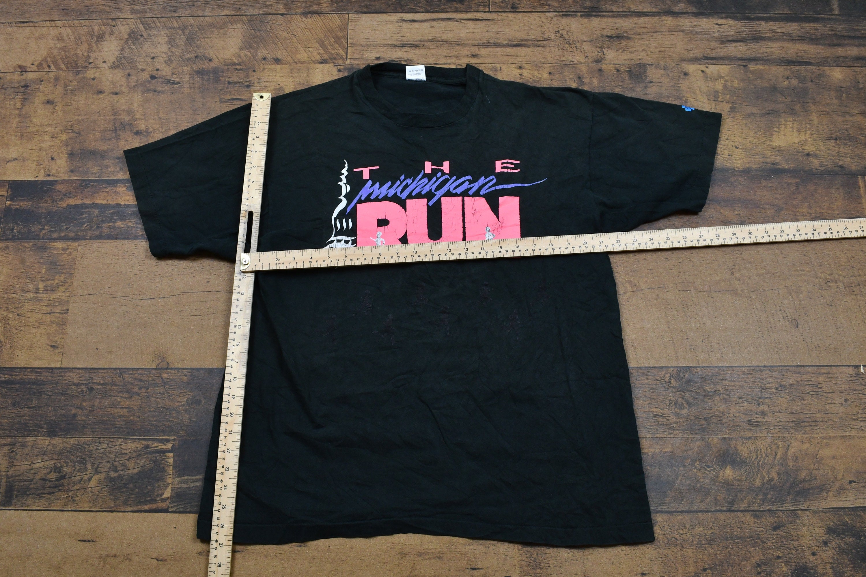 Vintage 1990s The Michigan Run Single Stitch Sportswear T-Shirt