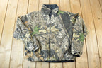 Vintage 1990s Reversible Realtree Camo Outdoorsman Light Jacket Sweatshirt
