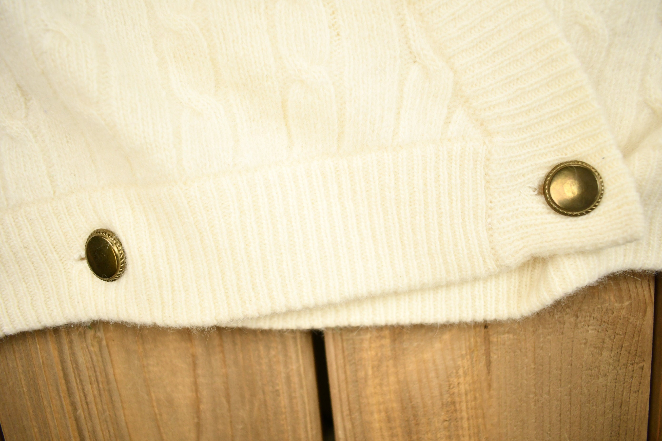 Vintage 1990s SK & Company Knitted Cardigan Vest Sweater
