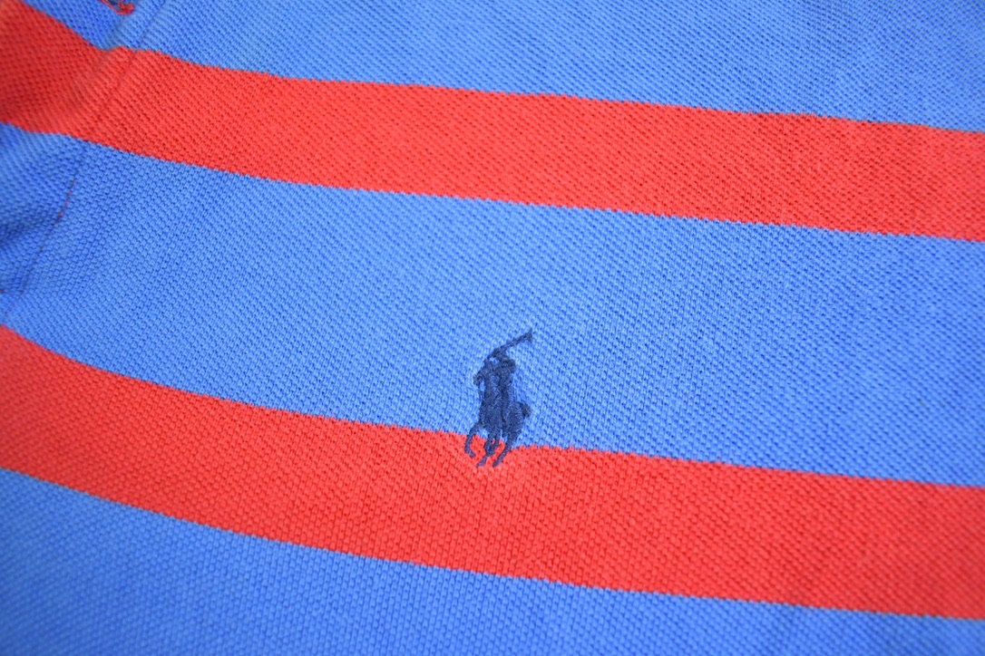 Vintage 1990s Ralph Lauren Striped Short Sleeve Button Up Shirt