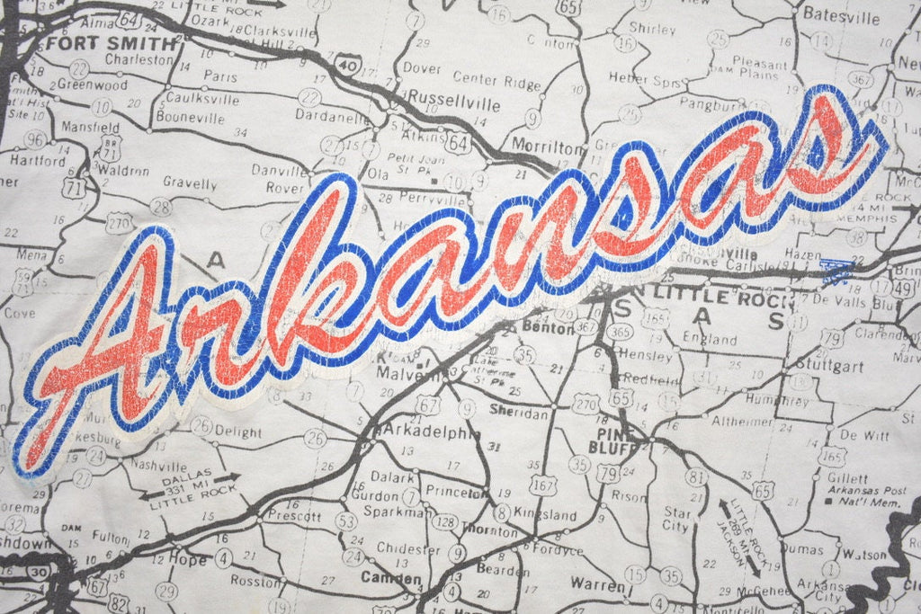 Vintage 1990s Arkansas All Over Print T-Shirt