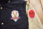 Vintage 1990s Louisville Slugger Baseball Wool With Leather Sleeves Varsity Jacket Cooper Collection