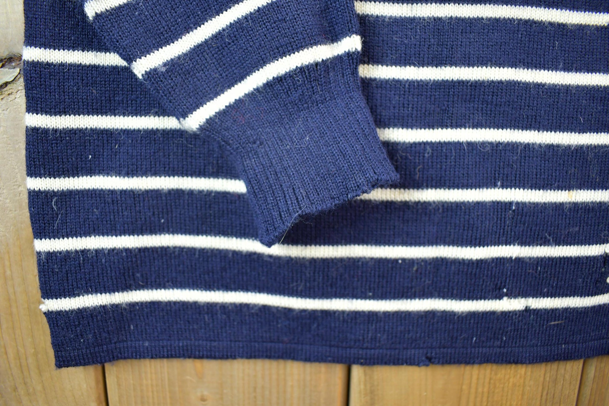 Vintage 1990s Amor Lux Made In France Knit Crewneck Sweater /