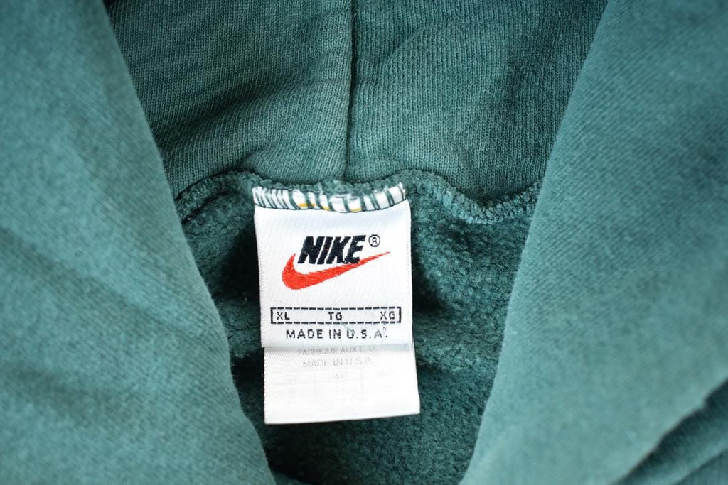 Vintage 1990s Nike Embroidered Mini Swoosh Hoodie Sweatshirt