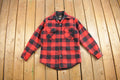 Vintage 1980s WC Buffalo Plaid Wool Button Up Shirt