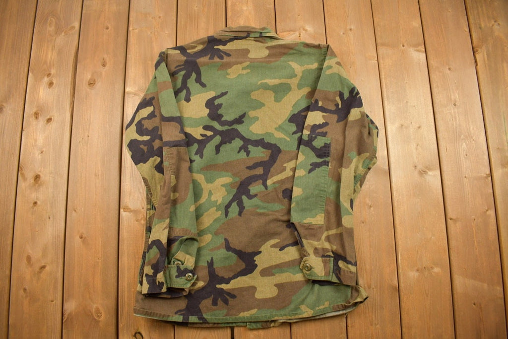 Vintage Military Button Up Shirt