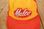 Vintage 1980s Malco Tools Snapback Trucker Hat /