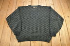 Vintage 1990s Street Closed Striped Knitted Crewneck Sweater