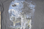 Vintage 1990s Lost Creek Howling Wolves Outdoorsman Souvenir T-Shirt Men's L