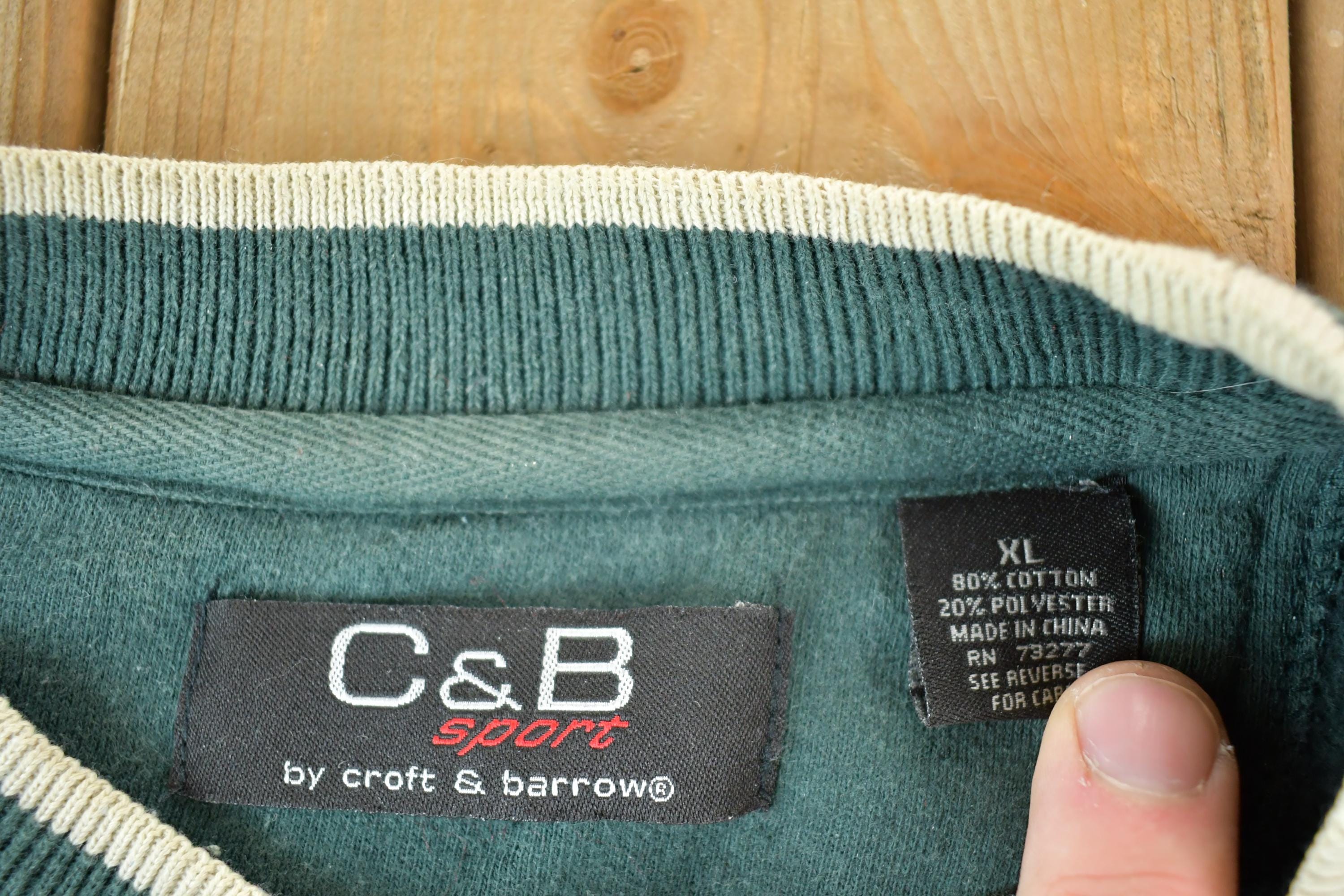 Vintage 1990s Croft And Barrow Sport Golfing Souvenir Crewneck Sweatshirt