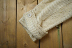 Vintage 1960s 100% Wool Striped Button Up Jacket