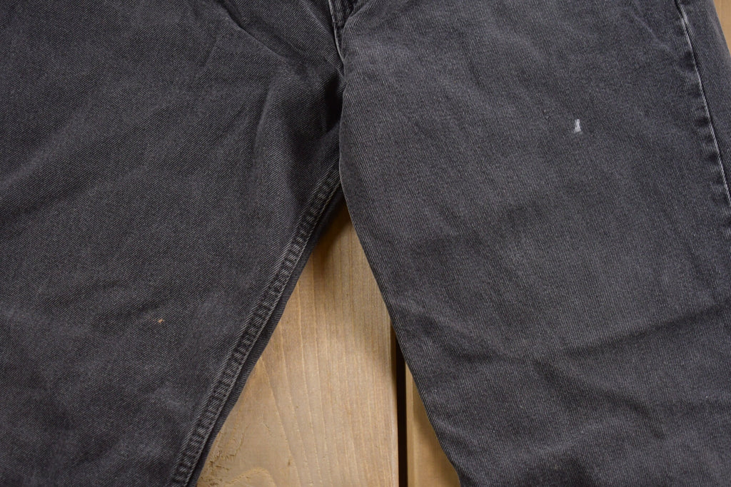 Vintage 1980s Levi's 550 Red Tab Black Denim Jeans Size 33 x 31