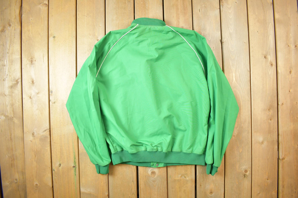 Vintage 1980s Holloway Pioneer Seed Windbreaker Jacket Made In USA