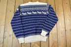 Vintage 1980s Probe Reindeer Knit Crewneck Sweater