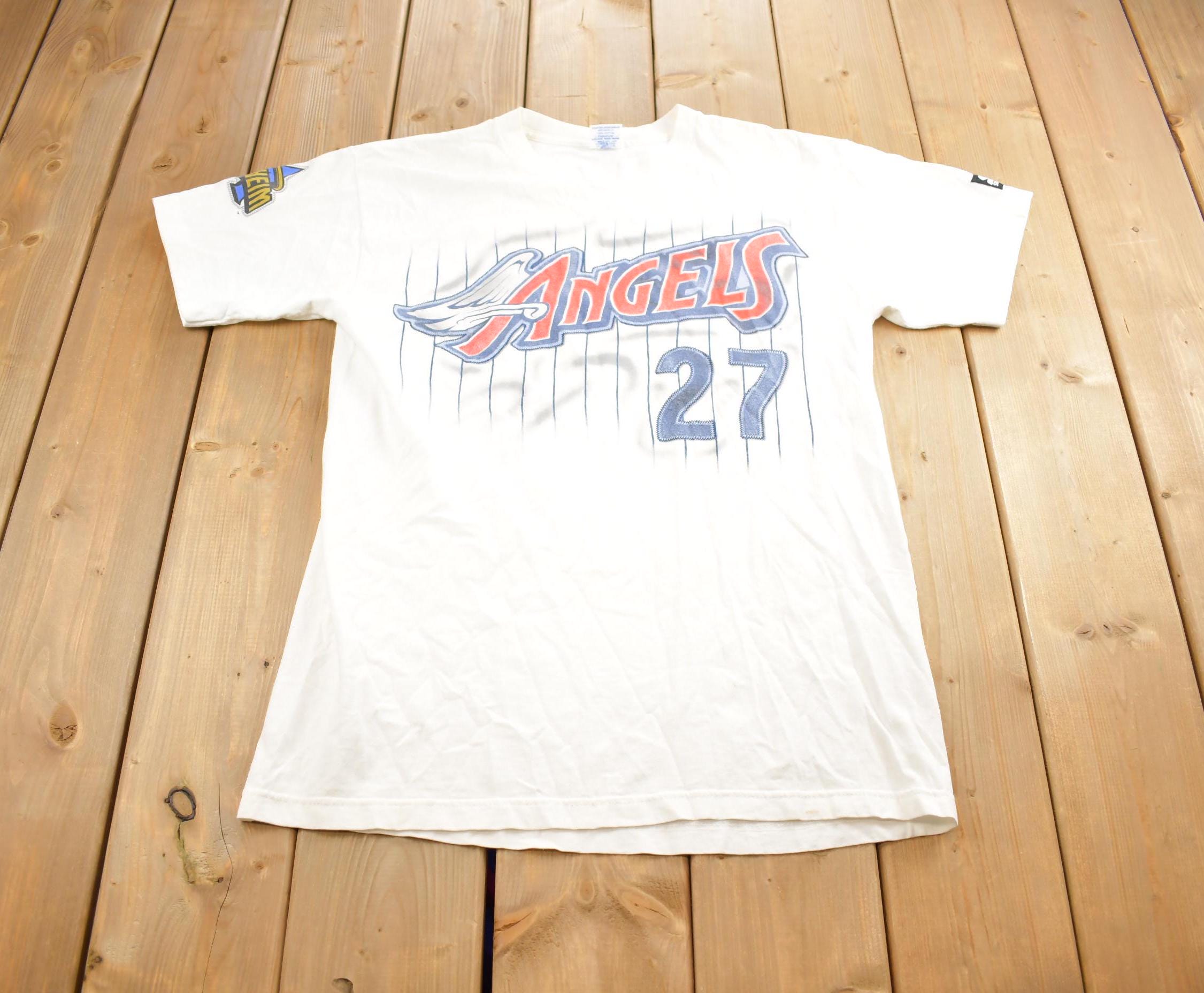 Vintage 1998 MLB Baseball Anaheim Angels Starter Graphic T-Shirt Made In USA