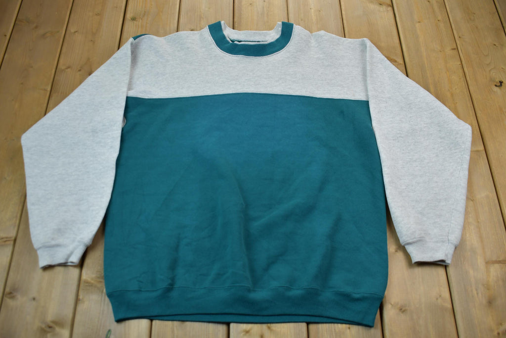 Vintage 1990s Hanes Two toned Blank Crewneck Sweatshirt