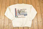 Vintage 1990s Bassett Walker Bald Eagle Graphic Print Crewneck Sweatshirt Mens XL