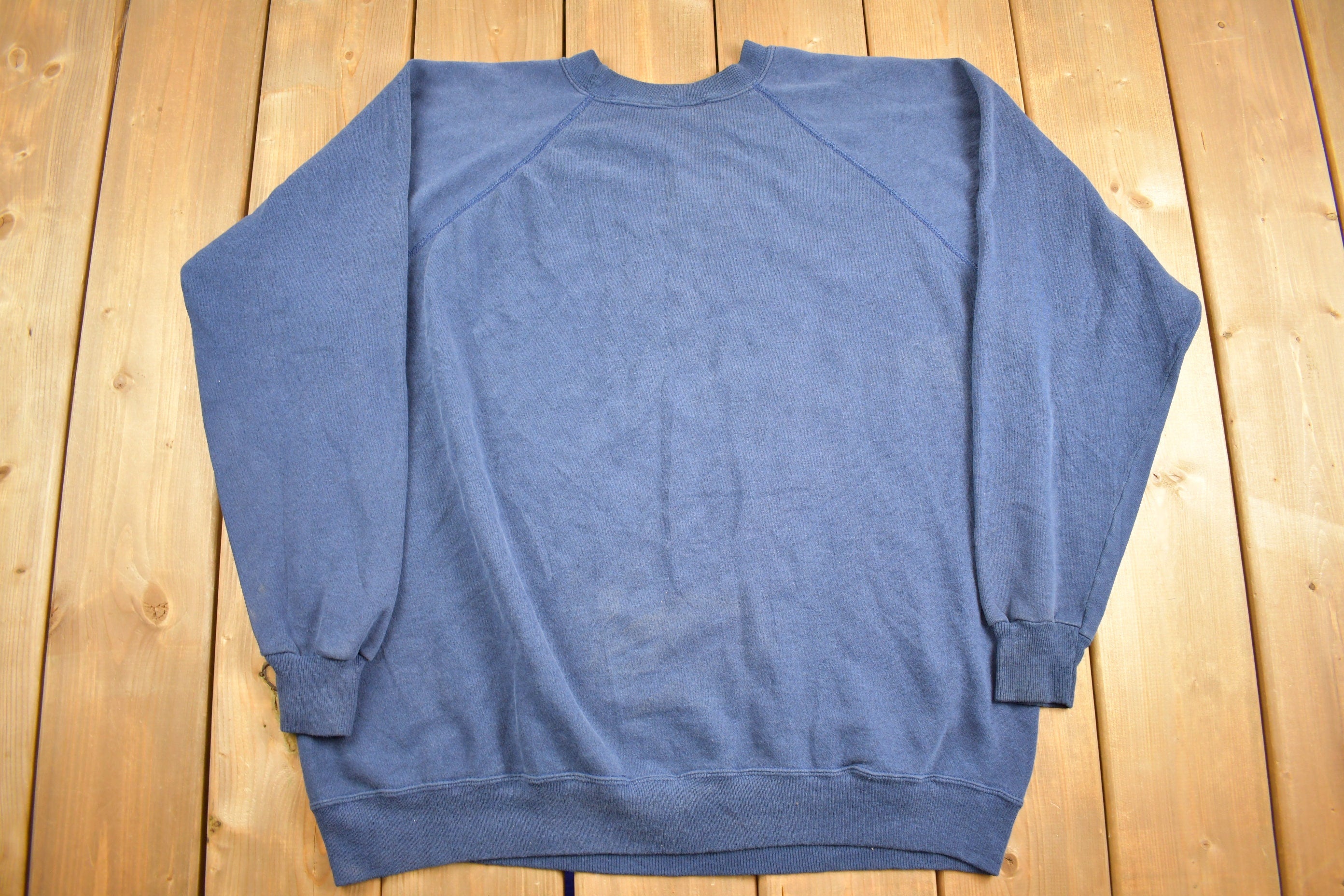 Vintage 1980s Blank Blue Crewneck Sweatshirt
