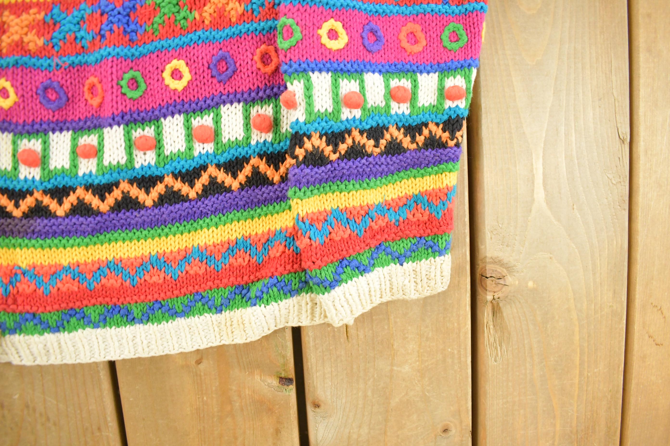 Vintage 1990s RTR Knit Cardigan Sweater Women's Medium